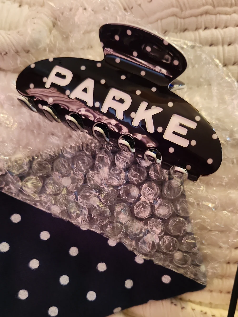 Parke Polka Dot Claw Clip